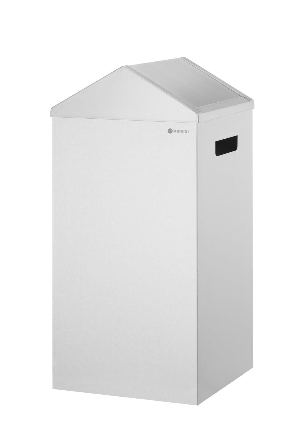 Kosz na śmieci, HENDI, 80L, srebrny, 350x350x(H)770mm