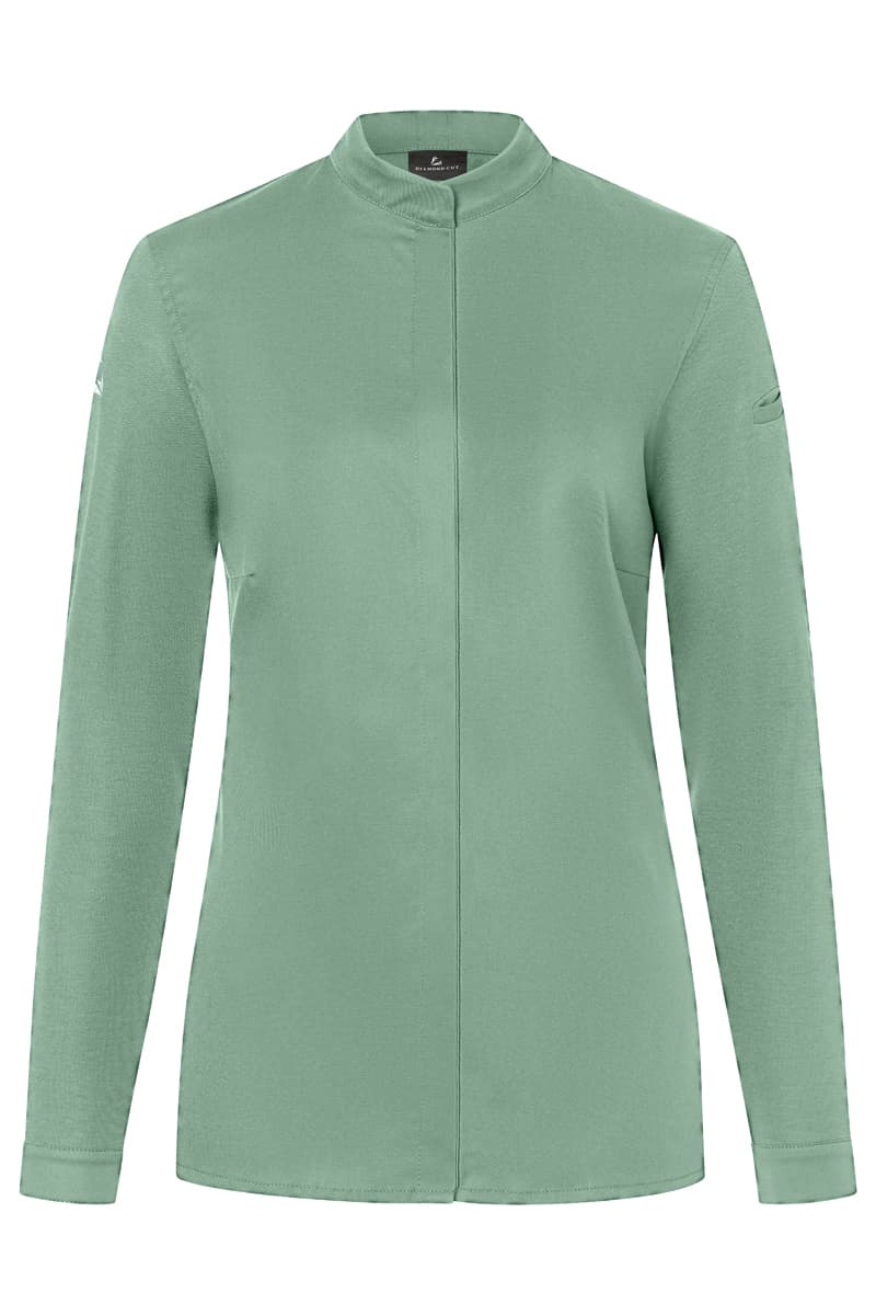 Bluza kucharska damska z długim rękawem DIAMOND CUT® Avantgarde DCJF 8/69/40 kolor pastelowa zieleń