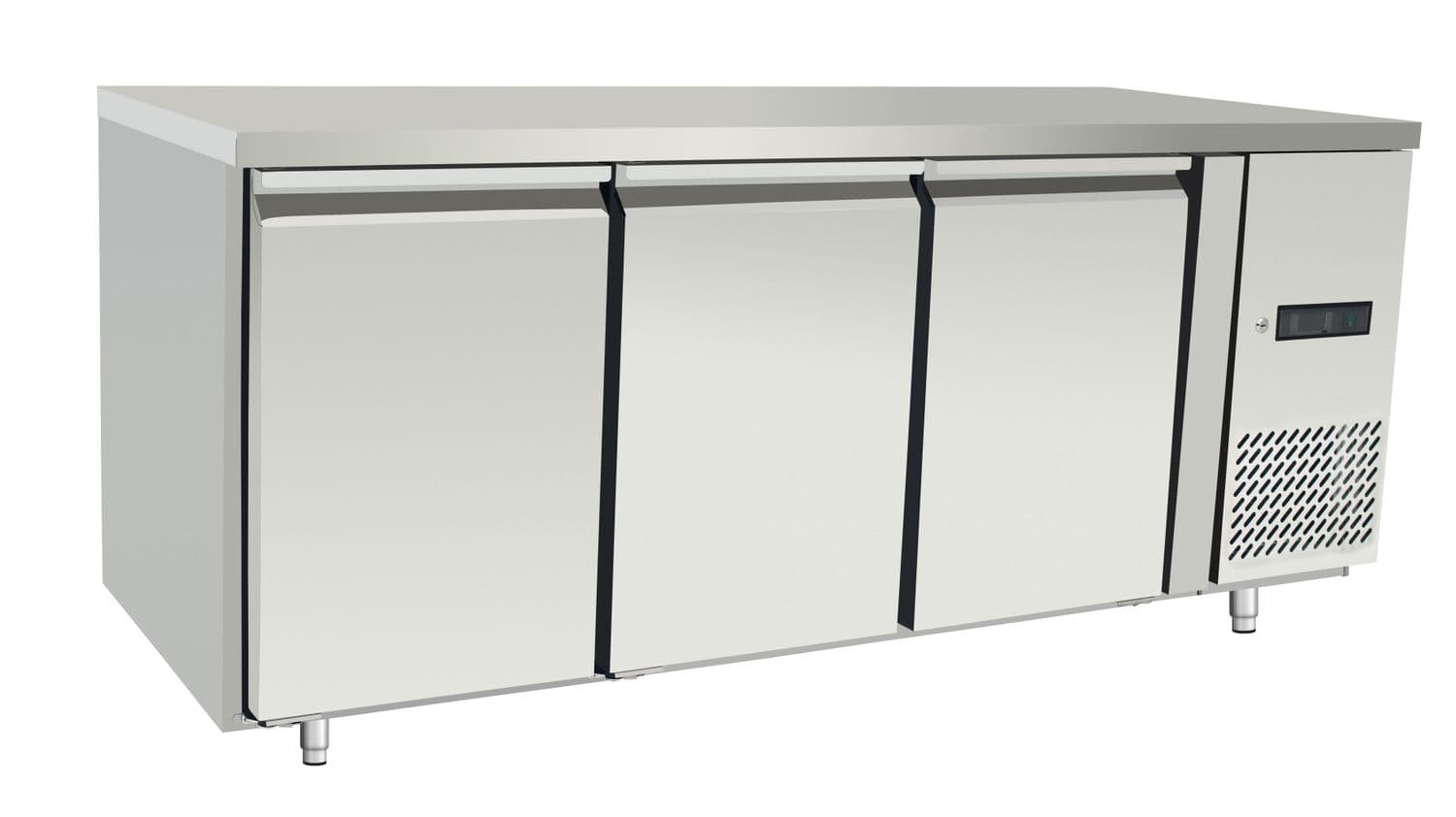 Stół mroźniczy 3-drzwiowy 420 l, Arktic, Profi Line, Bez tylnego rantu, 334L, 230V/600W, 700x1795x(H)839mm