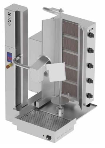 Kebab automatyczny gazowy | gyros automatyczny | wsad 80 kg | 4 palniki | RODO4G