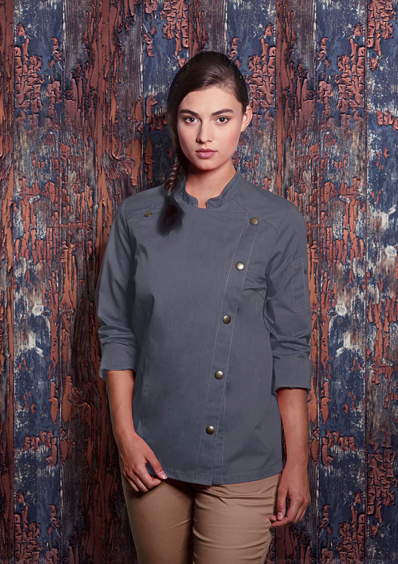 Bluza kucharska damska Jeans-Style JF 20/16/56 kolor vintage czarny