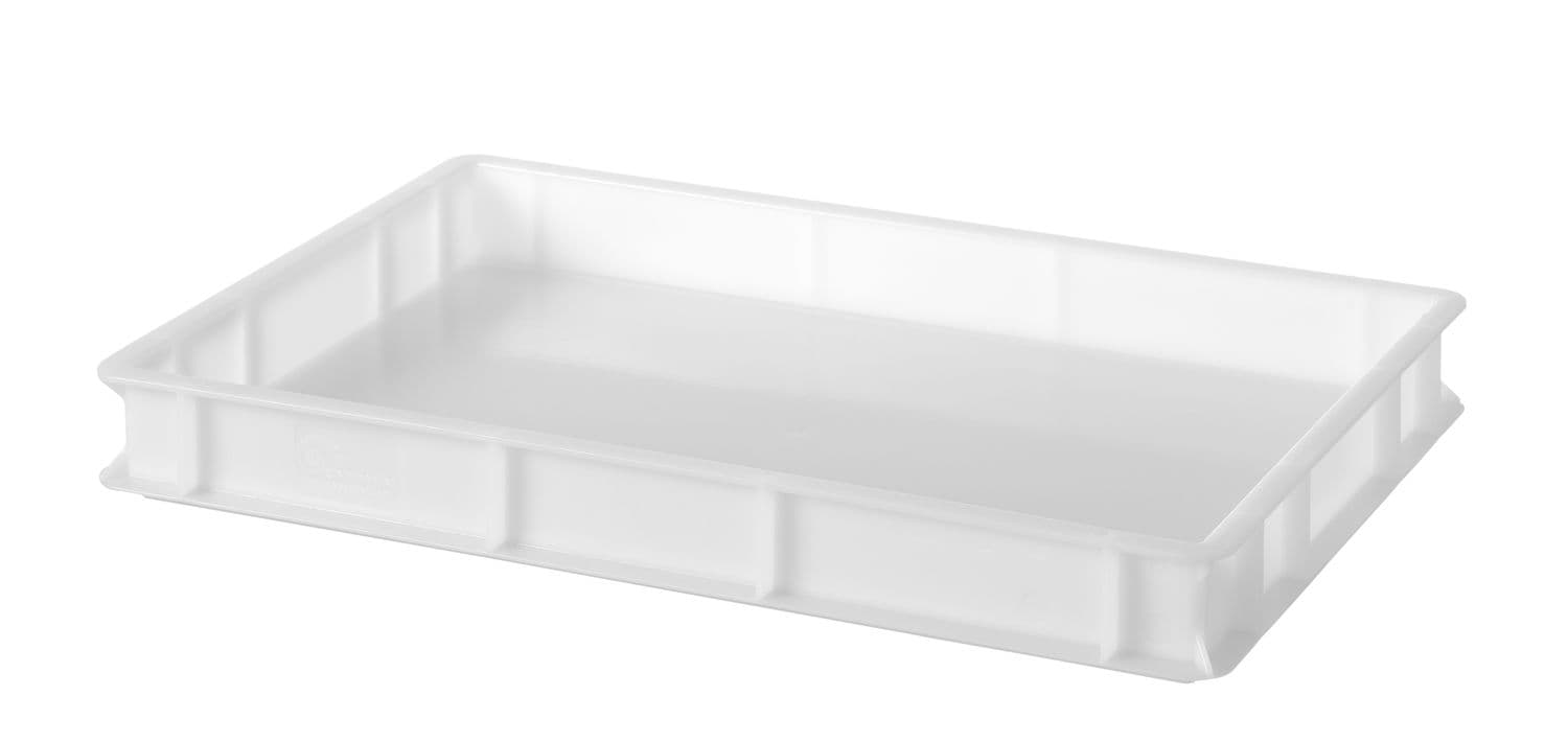 Pojemnik na ciasto na pizzę, AmerBox, Profi Line, biały, 600x400x(H)70mm, Prostokątny
