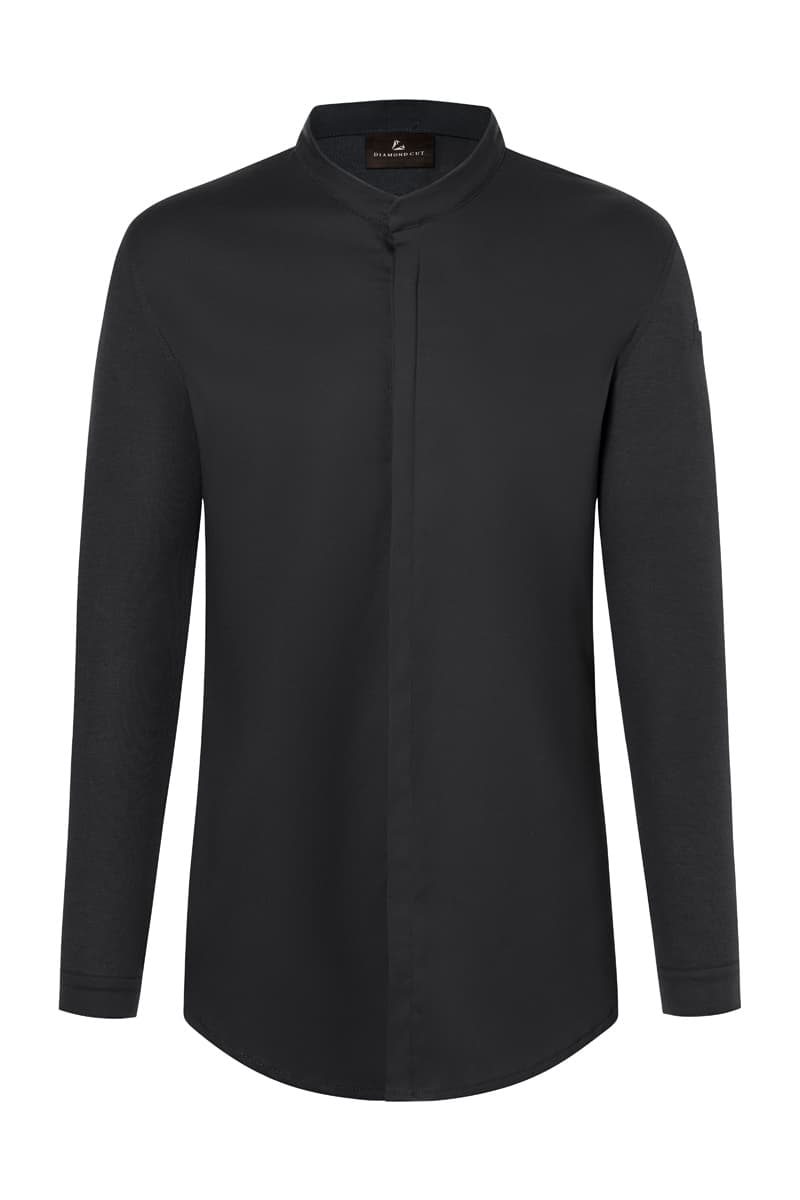 Bluza kucharska z długim rękawem DIAMOND CUT Karlowsky męska czarna 50