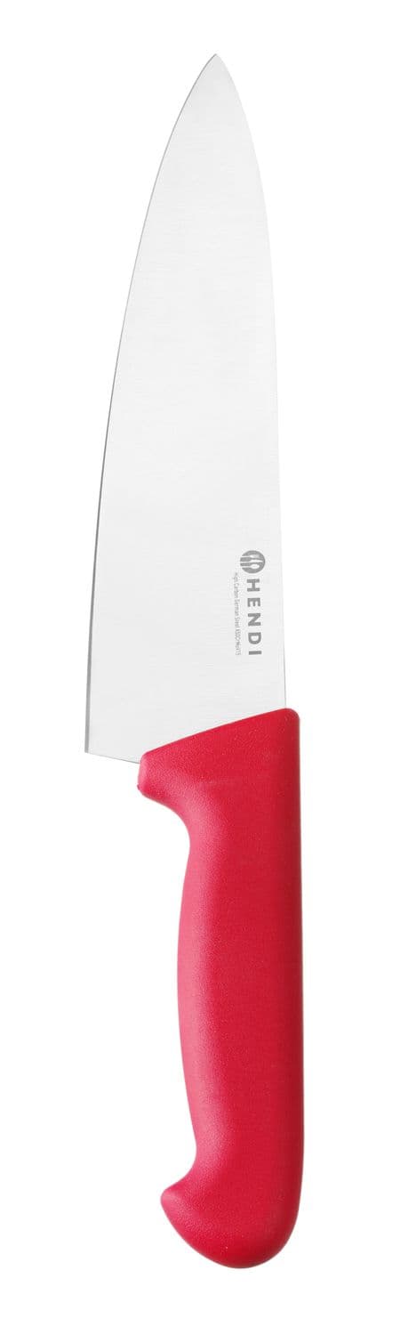 Nóż szefa kuchni 200 mm, HACCP, HENDI, Profi Line, czerwony, (L)335mm