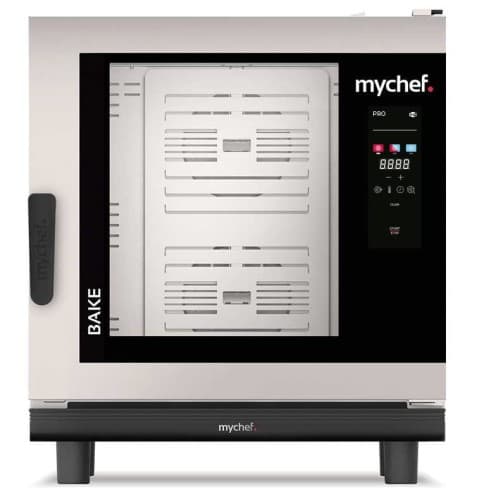 Piec konwekcyjno-parowy elektryczny | piekarniczo-cukierniczy | automatyczny system myjący | 6x600x400 | 12,6 kW | 400 V | Mychef BAKE PRO 6E