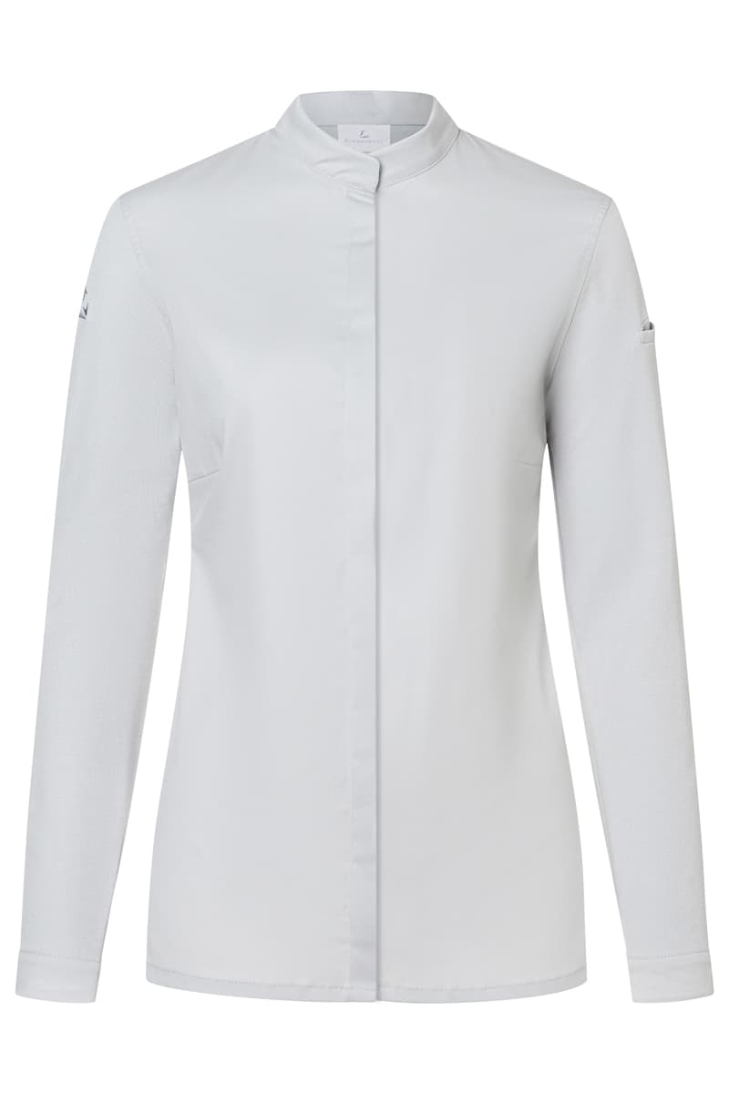 Bluza kucharska damska z długim rękawem DIAMOND CUT® Avantgarde DCJF 8/71/34 kolor srebrnoszary