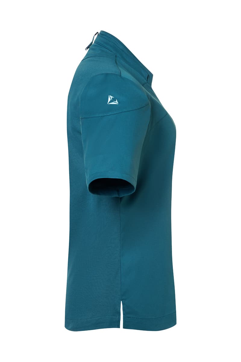 Bluza kucharska damska z krótkim rękawem DIAMOND CUT® Excellence DCJF 11/104/48 kolor ciemny petrol