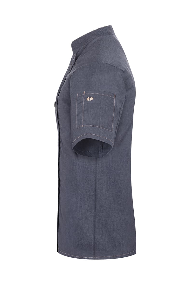Bluza kucharska damska z krótkim rękawem Jeans-Style JF 21/16/46 kolor vintage czarny