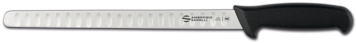 Nóż do łososia Supra, Ambrogio Sanelli, ostrze ze żłobieniami, (L)420mm