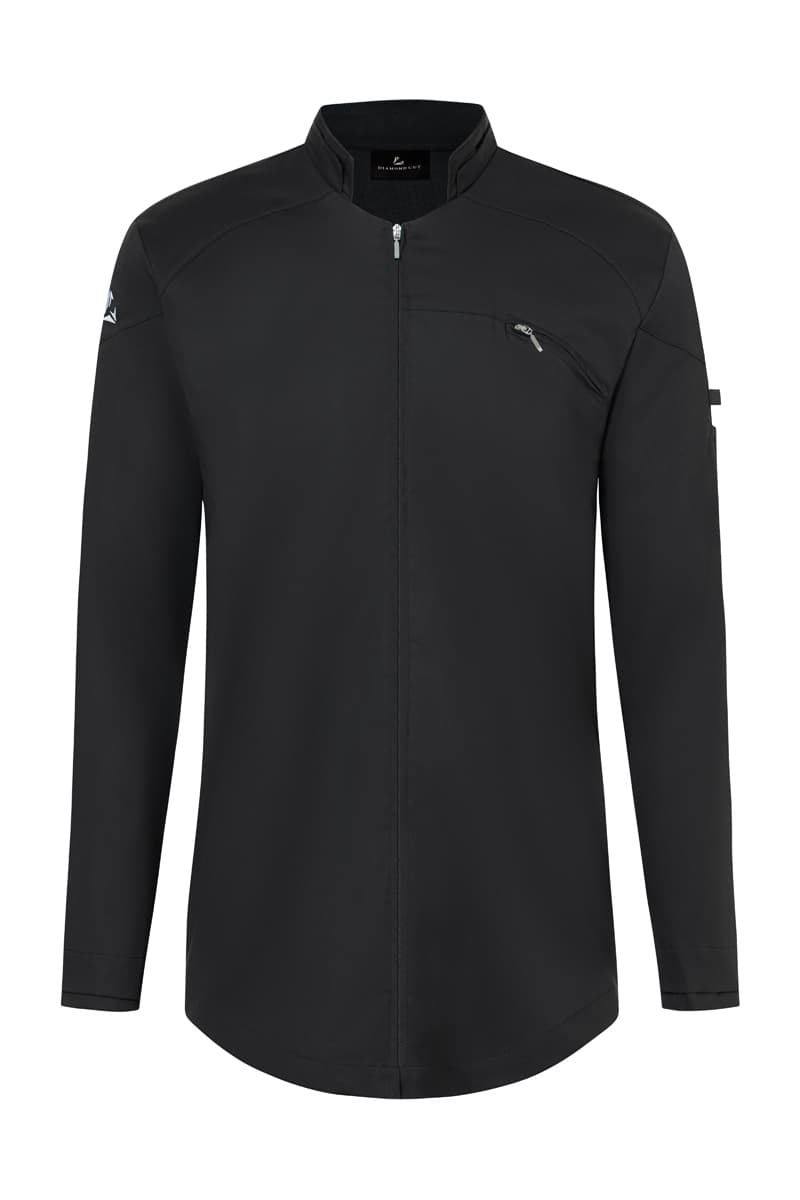 Bluza kucharska z długim rękawem DIAMOND CUT Karlowsky męska czarna 52