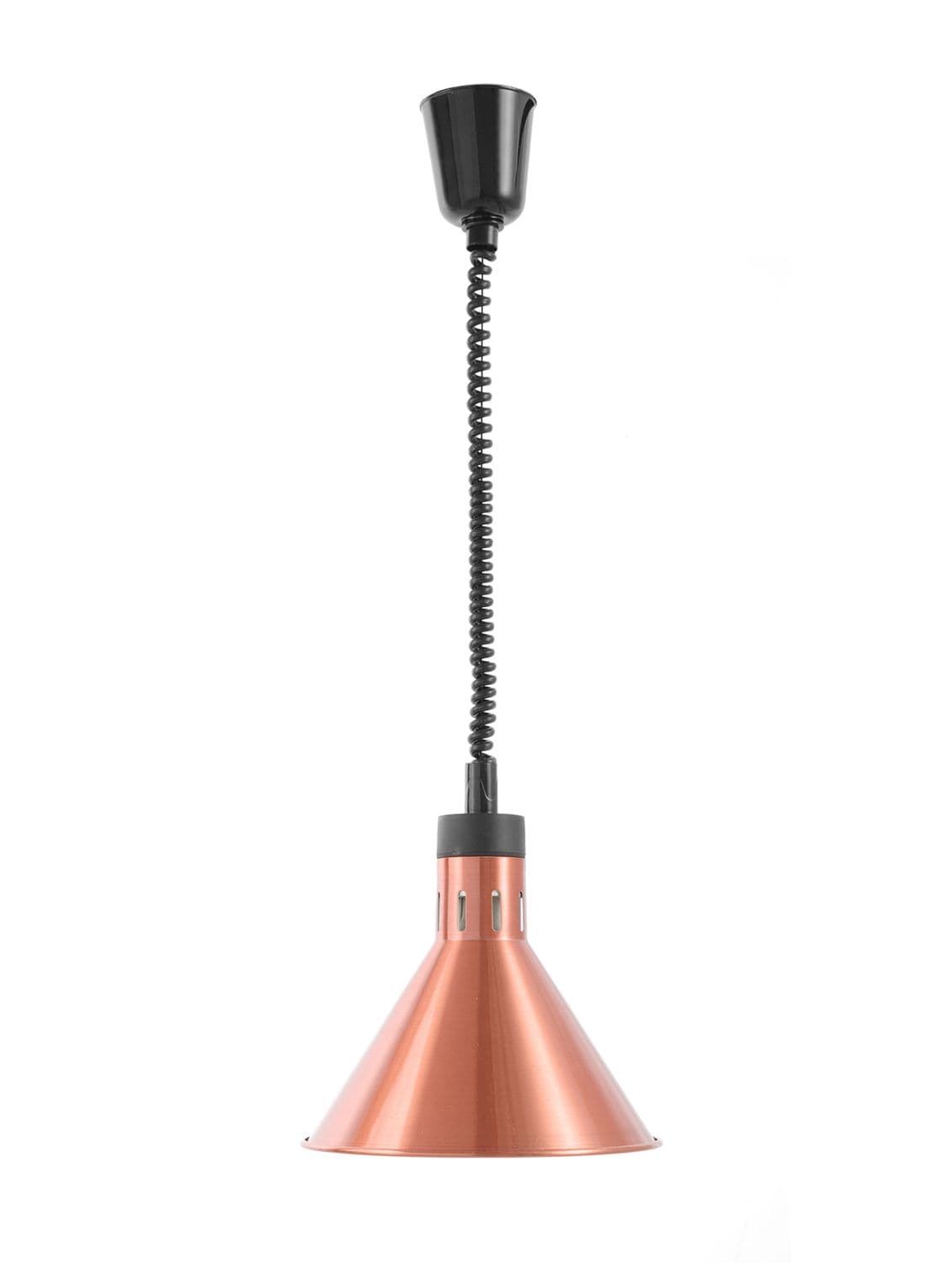 Lampa do podgrzewania potraw wisząca, stożkowa, HENDI, miedziany, 230V/375W, ⌀275x(H)250mm