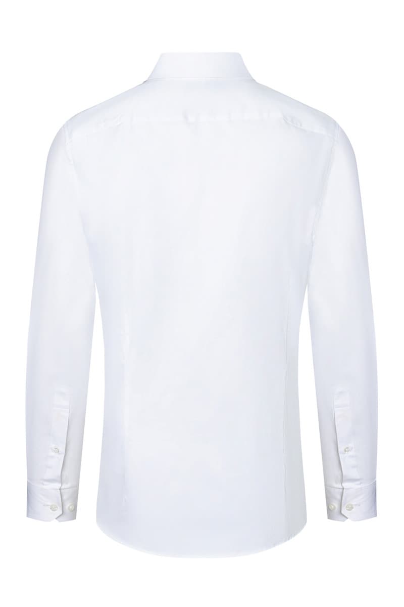 Koszula męska z długim rękawem Active-Stretch w kroju Slim-Fit BM 11/3/L kolor biały
