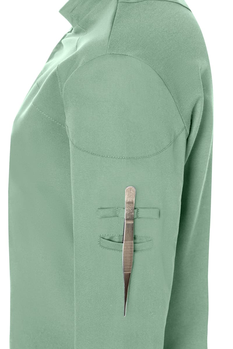 Bluza kucharska damska z długim rękawem DIAMOND CUT® Excellence DCJF 10/69/54 kolor pastelowa zieleń