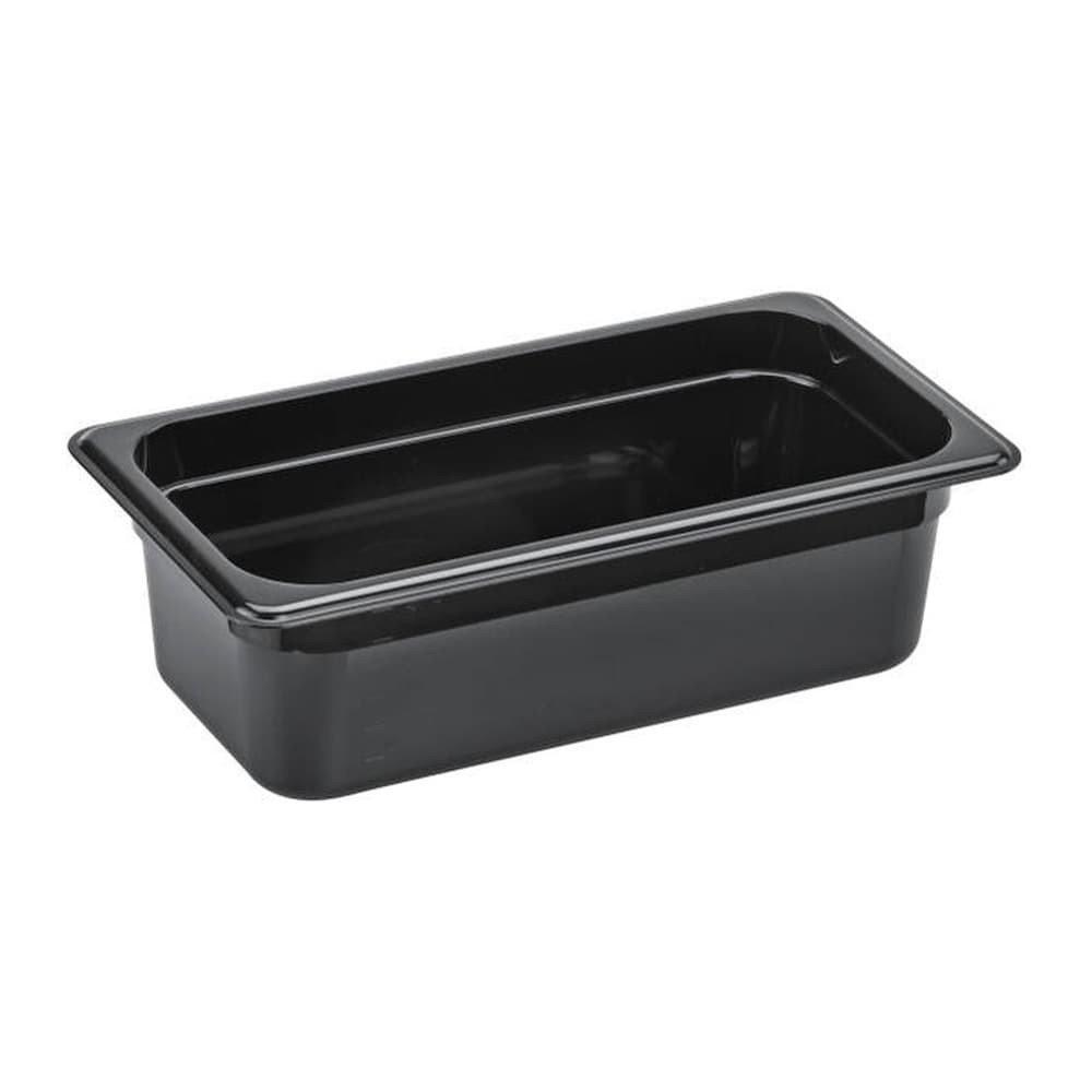 Pojemnik z polipropylenu czarny GN 1/3 H 100 mm