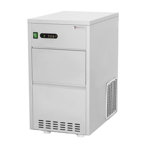 Kostkarka do lodu | 24kg/24h | zasobnik 5kg | czynnik R290 | chłodzona wodą | 330x470x580mm | RQ24W