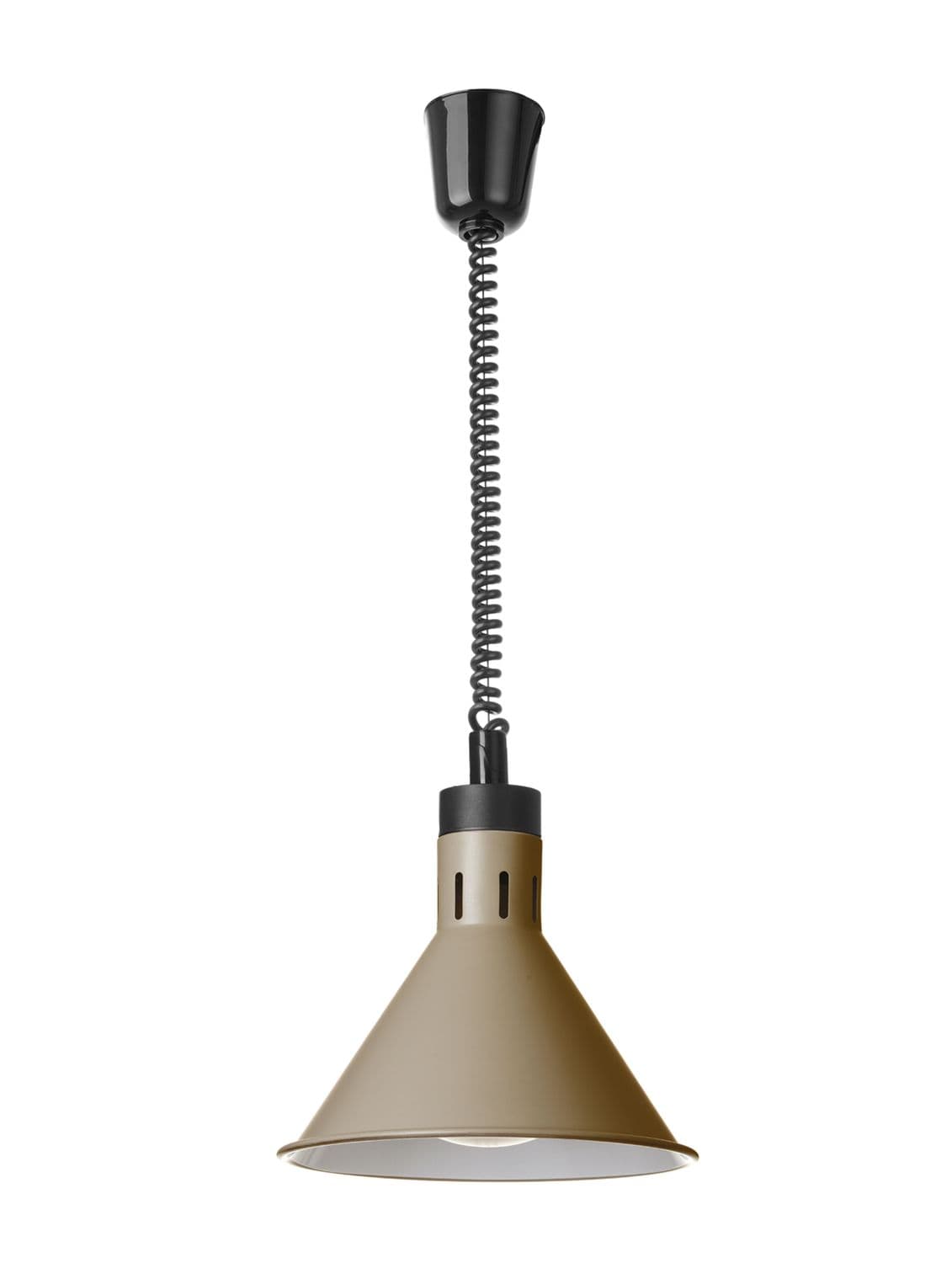 Lampa do podgrzewania potraw wisząca, stożkowa, HENDI, beżowy, 230V/375W, ⌀275x(H)250mm