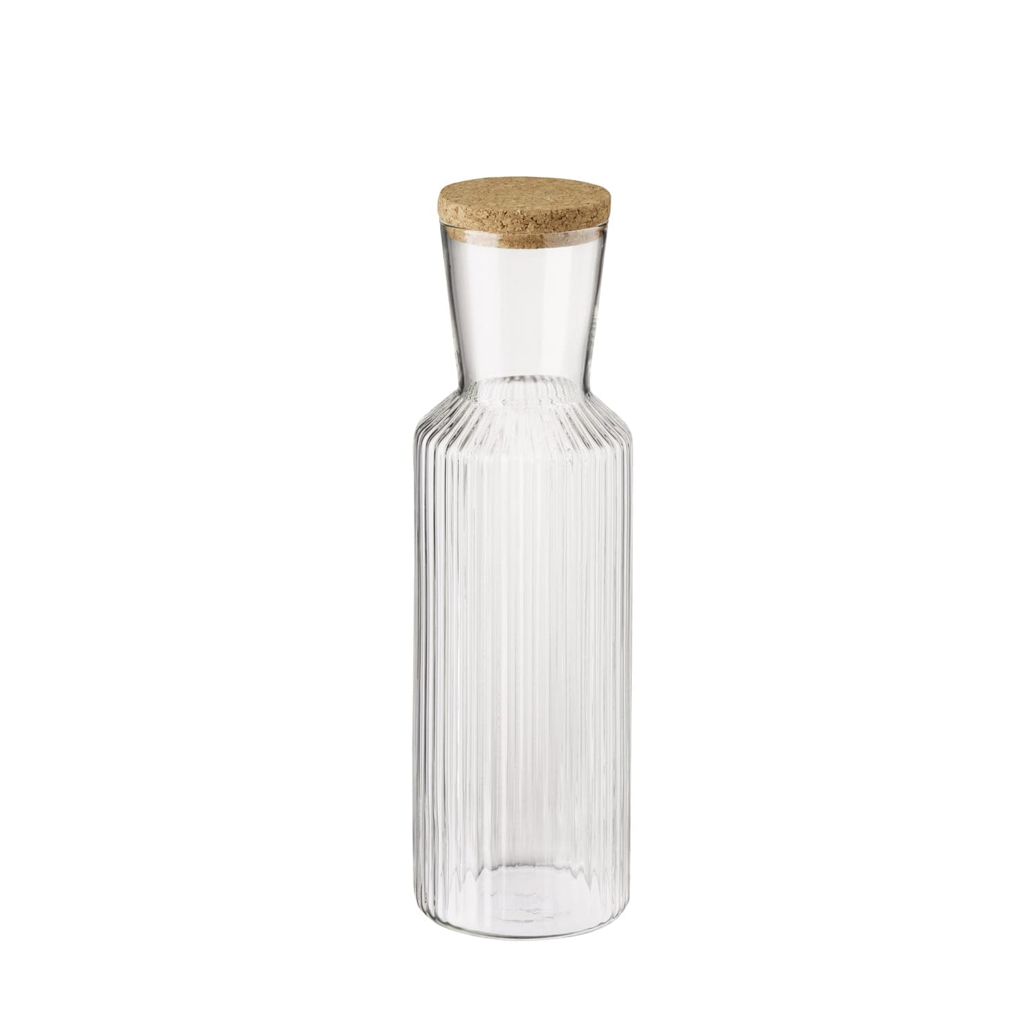 VALO Lines karafka szklana z korkiem, 1 l , Ø9 x h27,5 cm