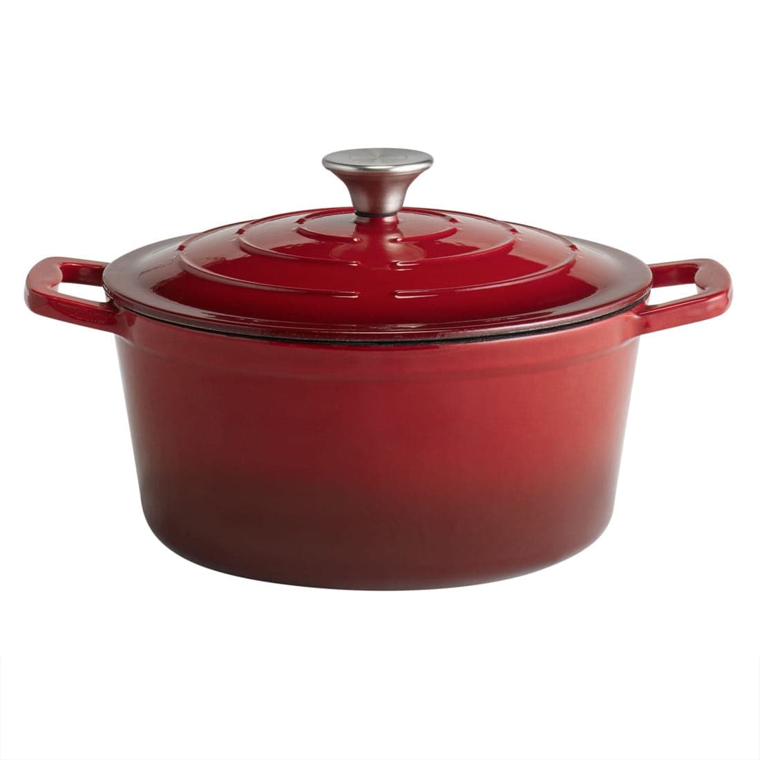5 STARS Garnek emaliowane żeliwo Ø25 cm, wys. 11,5/17,5 cm, 4 l kolor czerwony