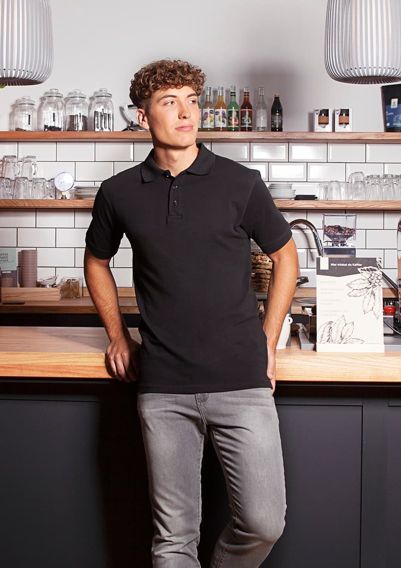 Koszulka polo robocza męska Basic BPM 4/1/5XL kolor czarny
