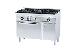 CF3-612 GEMV WOK Kuchnia gazowa WOK z piekarnikiem elektrycznym