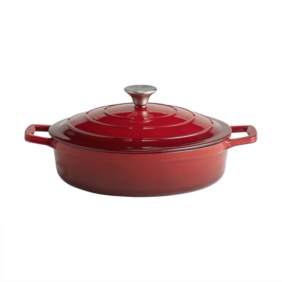 5 STARS Garnek emaliowane żeliwo Ø28 cm, wys. 7/13,5 cm, 3 l kolor czerwony