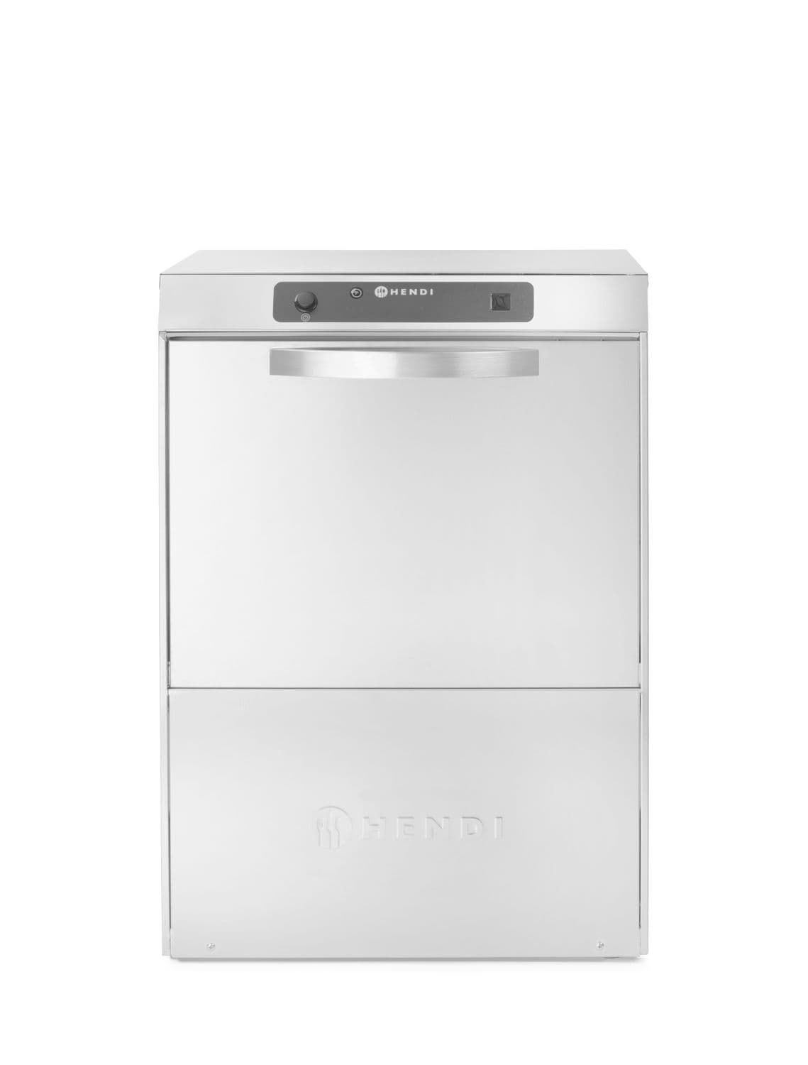 Zmywarka 50x50, sterowana elektronicznie, HENDI, Profi Line, srebrny, 400V/4400W, 582x610x(H)822mm