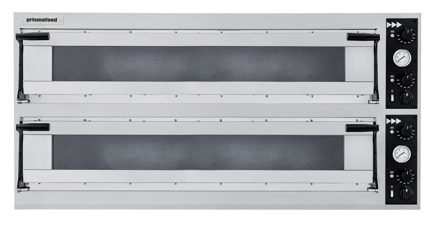 Piec do pizzy Trays 66L Glass, Prismafood, 400V/20400W, 1500x1080x(H)745mm