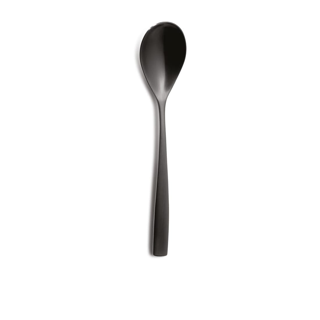 BCN BLACK SATIN łyżka deserowa 183mm czarna