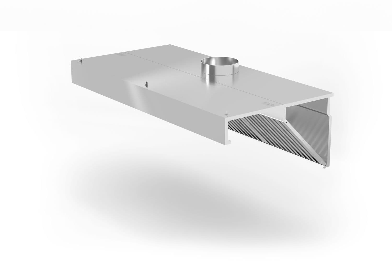 Okap przyścienny, skośny, HENDI, Profi Line, z oświetleniem LED, 1200x700x(H)450mm