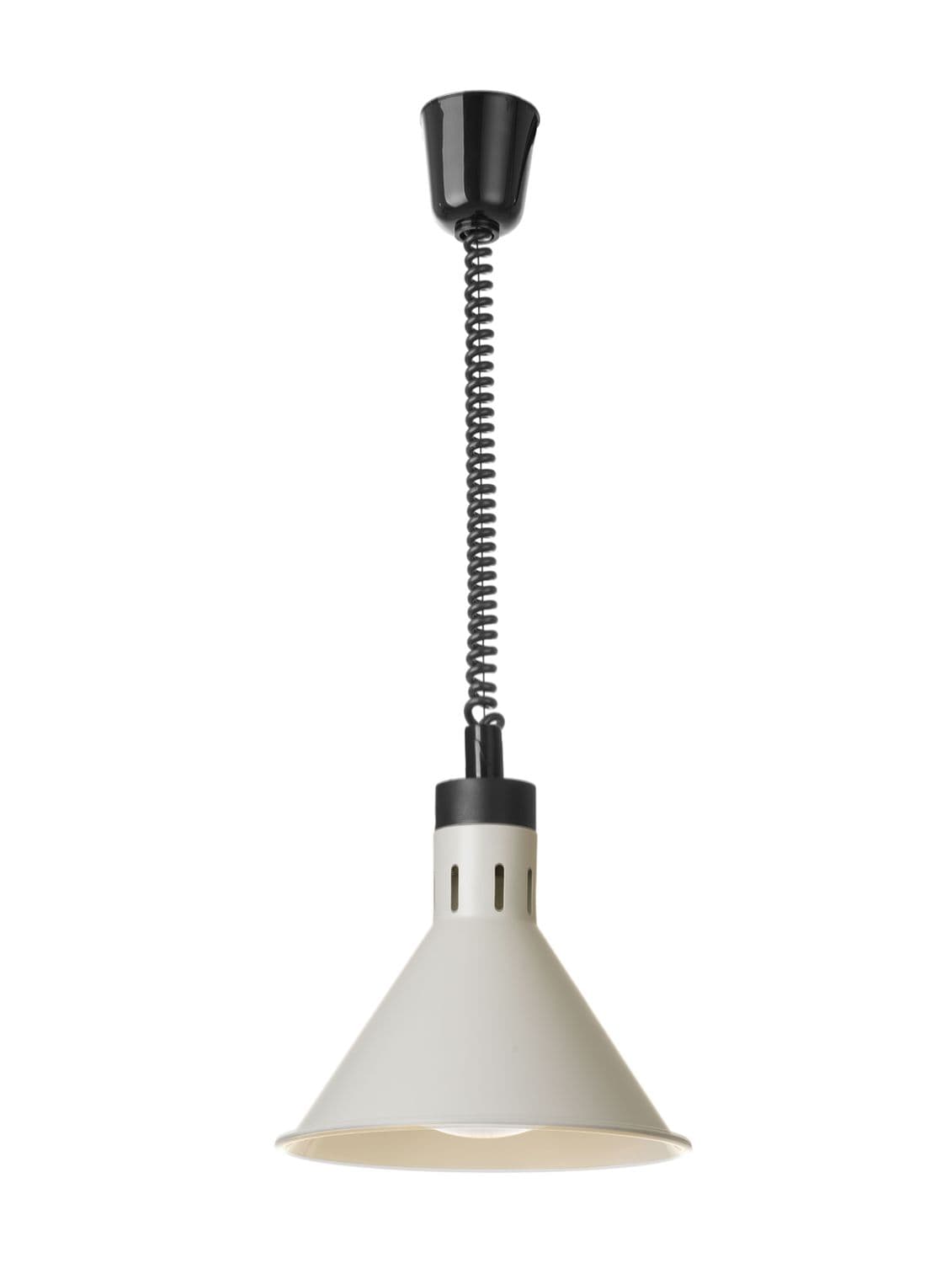 Lampa do podgrzewania potraw wisząca, stożkowa, HENDI, biały, 230V/375W, ⌀275x(H)250mm