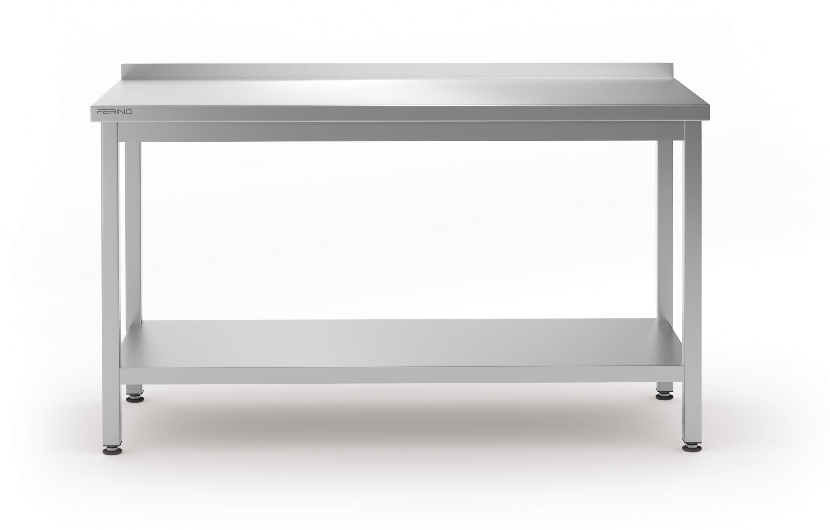 Stół przyścienny z półką, skręcany 1600x700x850 mm