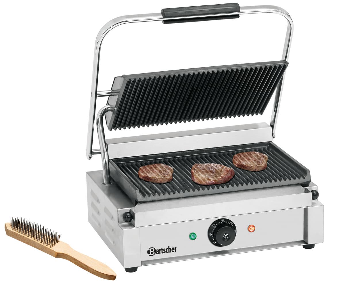 Grill kontaktowy Pannini, ryflowany