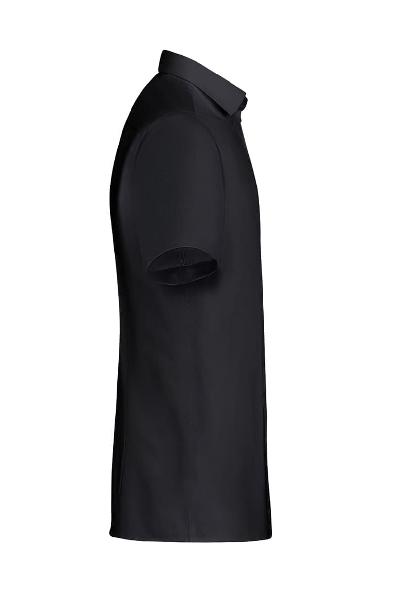 Koszula męska z krótkim rękawem Active-Stretch w kroju Slim-Fit BM 14/1/2XL kolor czarny