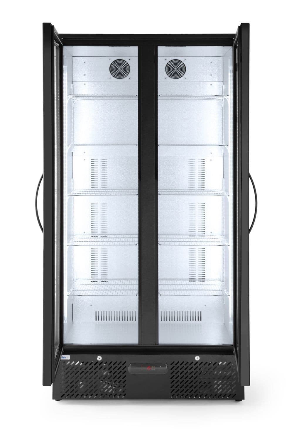 Lodówka barowa 2-drzwiowa, Arktic, 384L, czarny, 230V/365W, 940x635x(H)1983mm