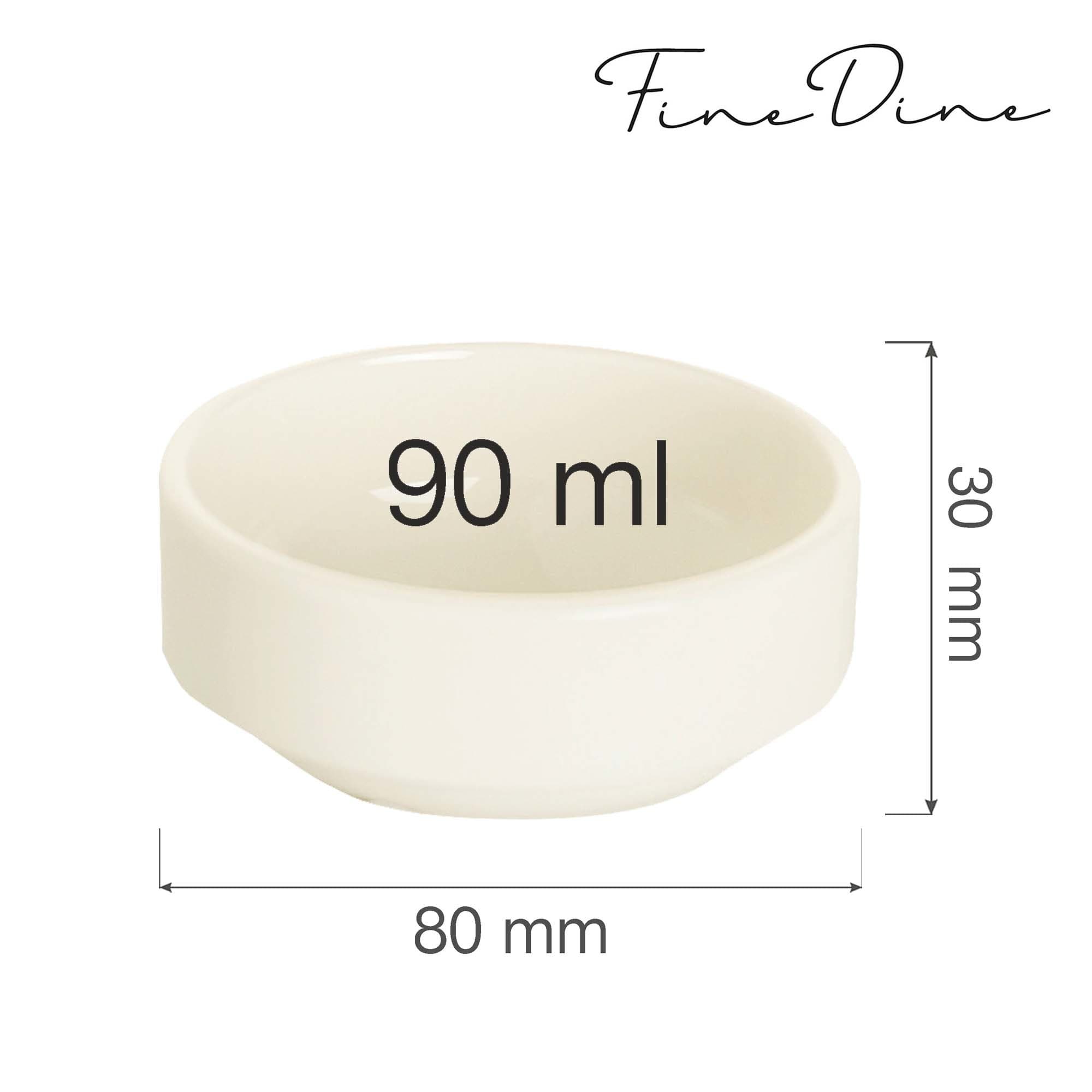 Miseczka sztaplowana Crema 90 ml, 80 mm