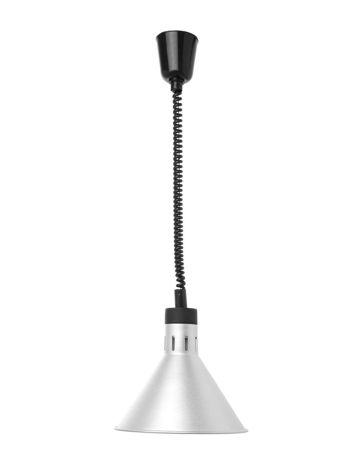 Lampa do podgrzewania potraw wisząca, stożkowa, HENDI, srebrny, 230V/375W, ⌀275x(H)250mm