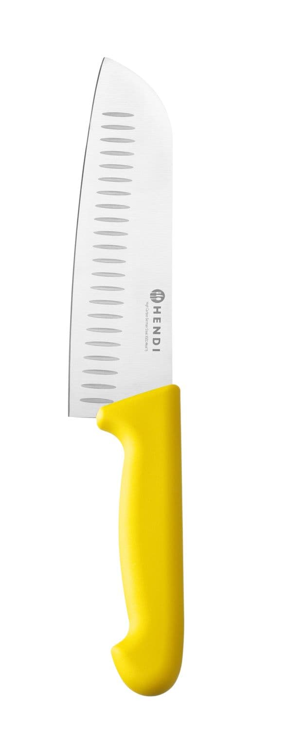 Nóż Santoku 180 mm, HACCP, HENDI, Profi Line, żółty, (L)295mm