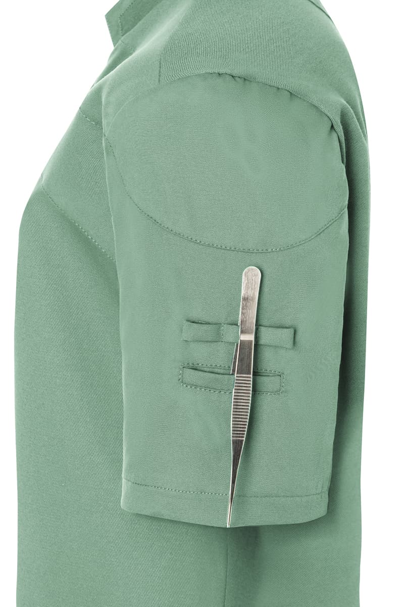 Bluza kucharska damska z krótkim rękawem DIAMOND CUT® Excellence DCJF 11/69/38 kolor pastelowa zieleń