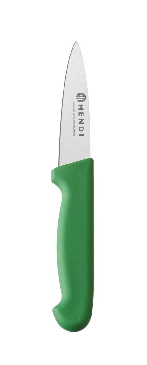 Nóż do obierania 100 mm, HACCP, HENDI, Profi Line, zielony, (L)204mm