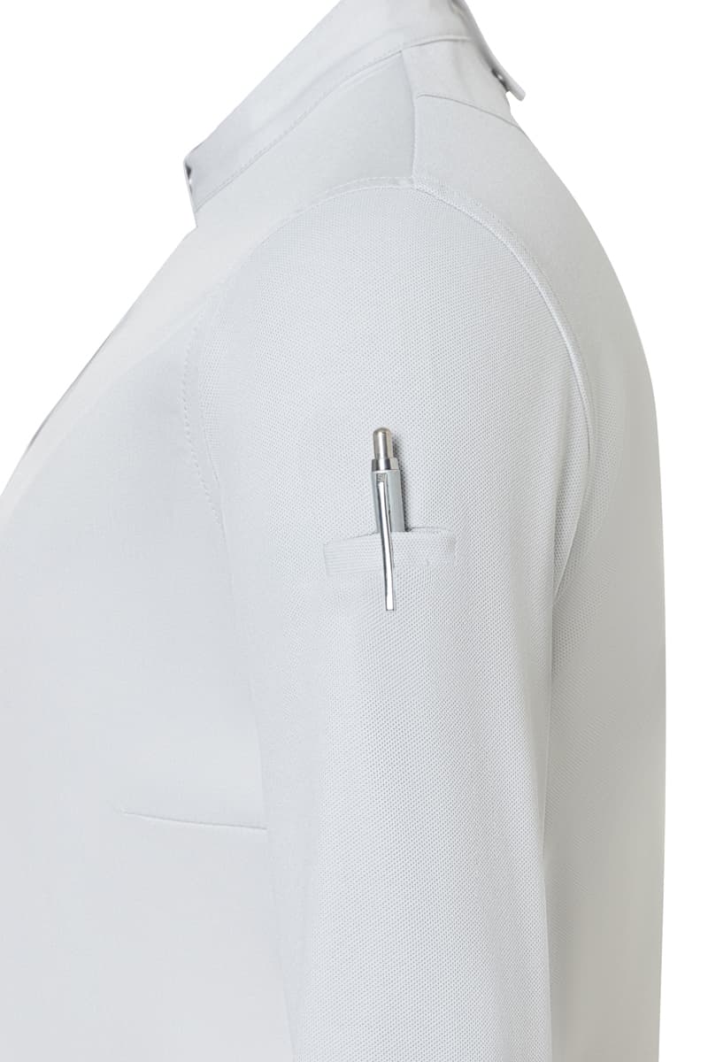 Bluza kucharska damska z długim rękawem DIAMOND CUT® Avantgarde DCJF 8/71/42 kolor srebrnoszary