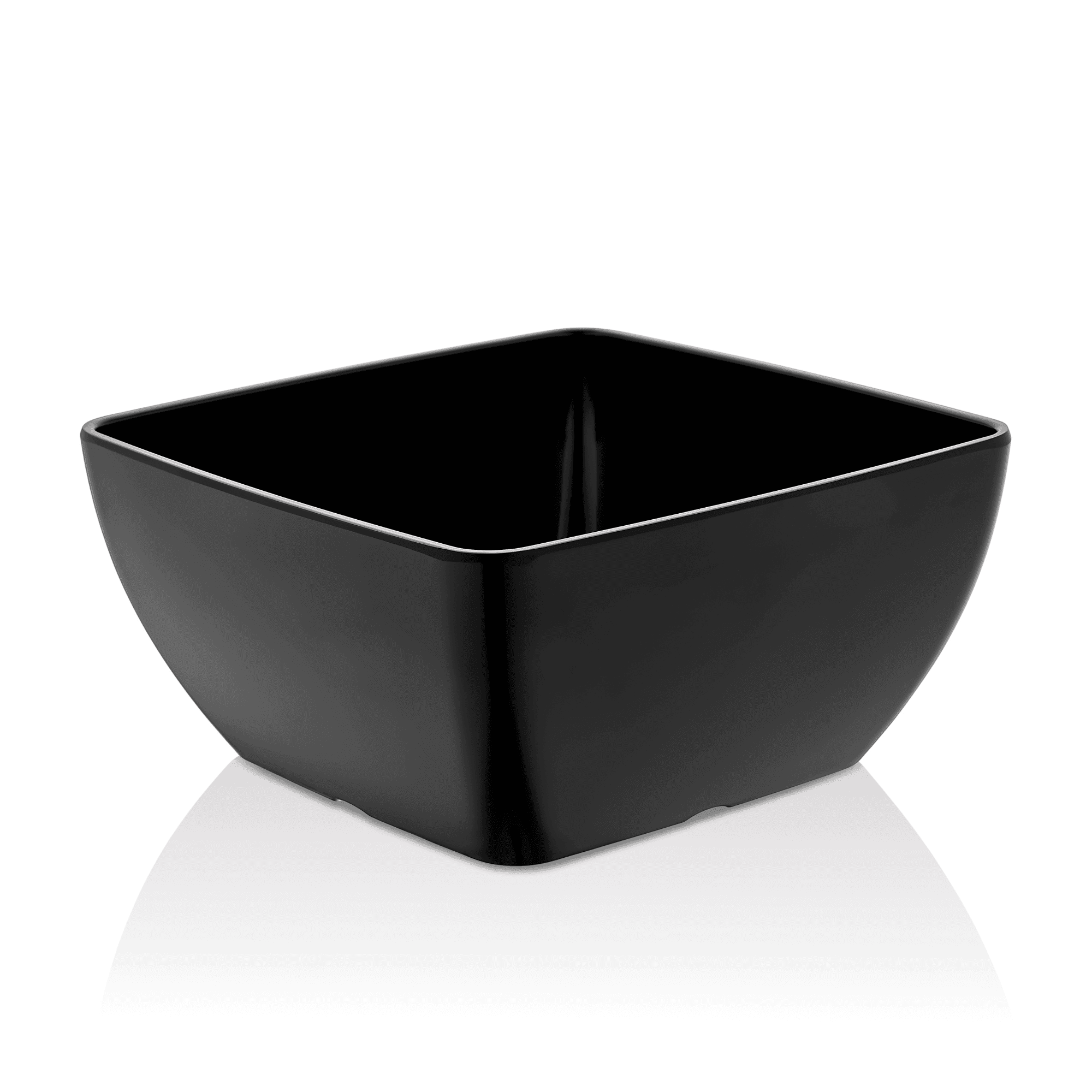 Miska kwadratowa Metro z melaminy, czarna, 190x190x(h)90 mm
