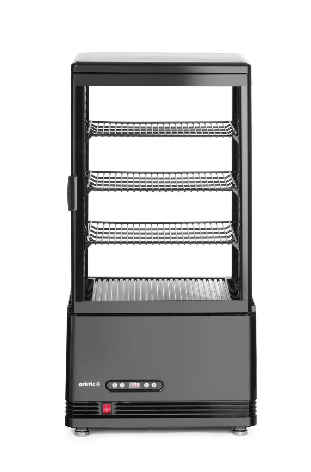Witryna chłodnicza nastawna, 68 l, Arktic, czarny, 230V/170W, 397x444x(H)875mm