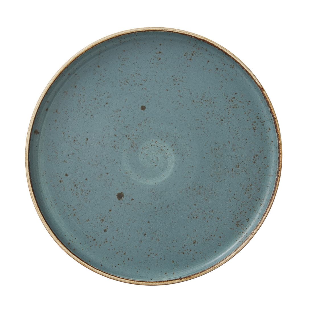 CRAFT BLUE niebieski talerz z wysokim rantem, sztaplowany Ø285 mm/6
