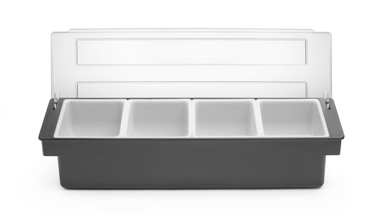 Pojemnik barmański na dodatki do drinków - 5 wkładów, BarUp, 480x150x(H)100mm