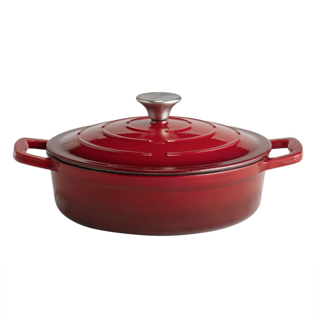 5 STARS Garnek emaliowane żeliwo Ø25 cm, wys. 7/13 cm, 2,5 l kolor czerwony