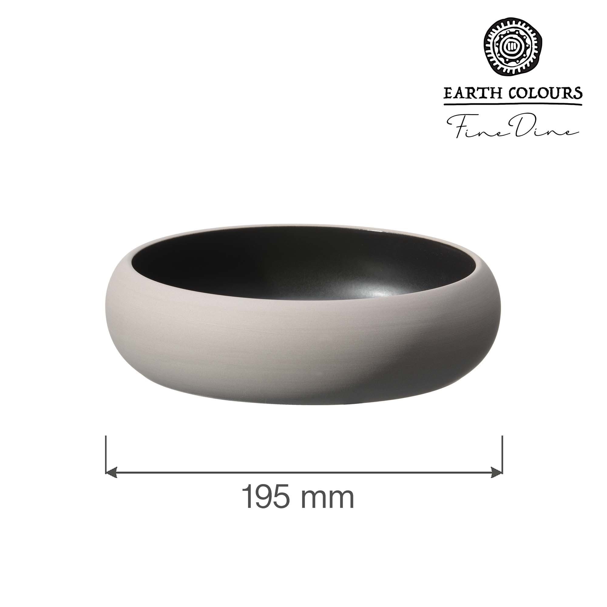 Miska Mia Black 195mm. 1000 ml, 1 l