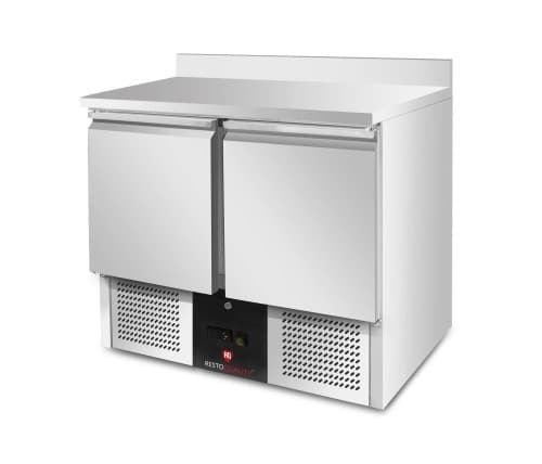 Stół chłodniczy 2-drzwiowy RQS901 | z rantem | 240 l | agregat dolny | 903x700x960 mm