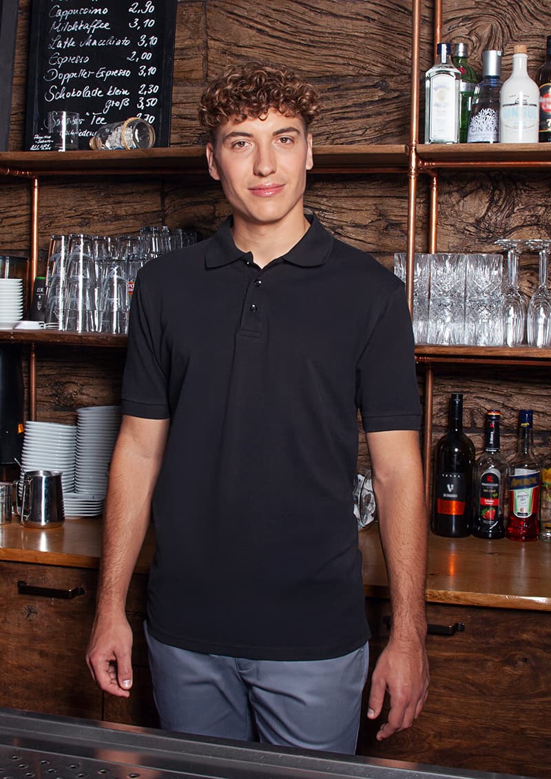 Koszulka polo robocza męska Basic BPM 4/1/5XL kolor czarny