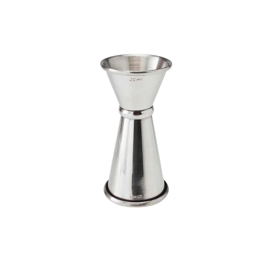 Jigger miarka barowa dwustronna 20/40 ml stalowa