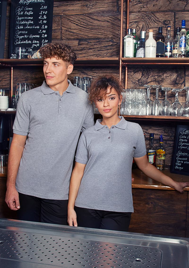 Koszulka polo robocza męska Basic BPM 4/33/5XL kolor jasnoszary